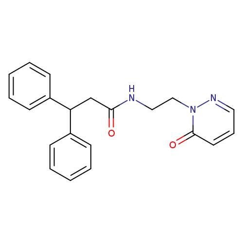 N-[2-(6-oxo-1,6-dihydropyridazin-1-yl)ethyl]-3,3-diphenylpropanamide