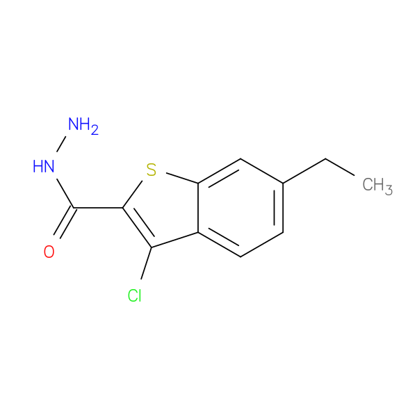 3-Chloro-6-ethyl-1-benzothiophene-2-carbohydrazide