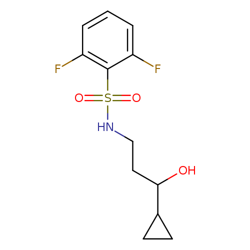 N-(3-cyclopropyl-3-hydroxypropyl)-2,6-difluorobenzene-1-sulfonamide