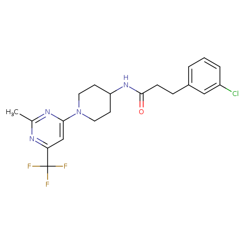 3-(3-chlorophenyl)-N-{1-[2-methyl-6-(trifluoromethyl)pyrimidin-4-yl]piperidin-4-yl}propanamide