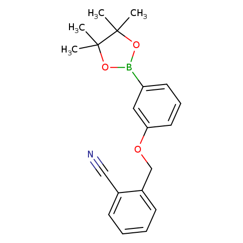 Benzonitrile, 2-​[[3-​(4,​4,​5,​5-​tetramethyl-​1,​3,​2-​dioxaborolan-​2-​yl)​phenoxy]​methyl]​-