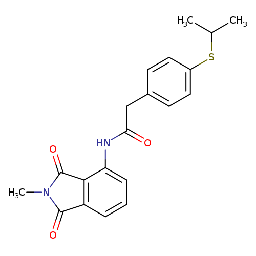 N-(2-methyl-1,3-dioxo-2,3-dihydro-1H-isoindol-4-yl)-2-[4-(propan-2-ylsulfanyl)phenyl]acetamide