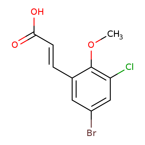 (E)-3-(5-Bromo-3-chloro-2-methoxyphenyl)acrylic acid