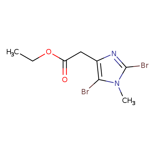 ethyl 2-(2,5-dibromo-1-methyl-1H-imidazol-4-yl)acetate
