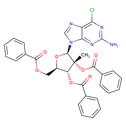 2-AMino-6-chloro-9-[(2,3,5-tri-O-benzoyl-
2-C-Methyl-β-D-ribofuranosyl)]-9H-purine
