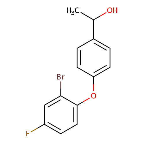 1-[4-(2-bromo-4-fluorophenoxy)phenyl]ethan-1-ol