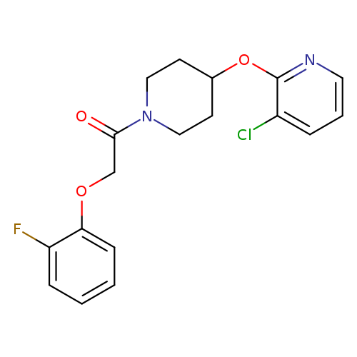 1-{4-[(3-chloropyridin-2-yl)oxy]piperidin-1-yl}-2-(2-fluorophenoxy)ethan-1-one