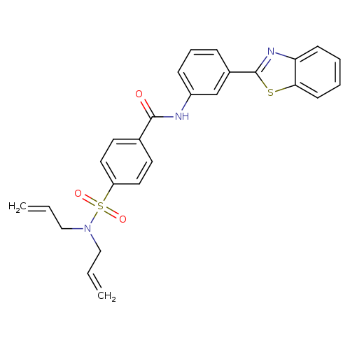 N-[3-(1,3-benzothiazol-2-yl)phenyl]-4-[bis(prop-2-en-1-yl)sulfamoyl]benzamide