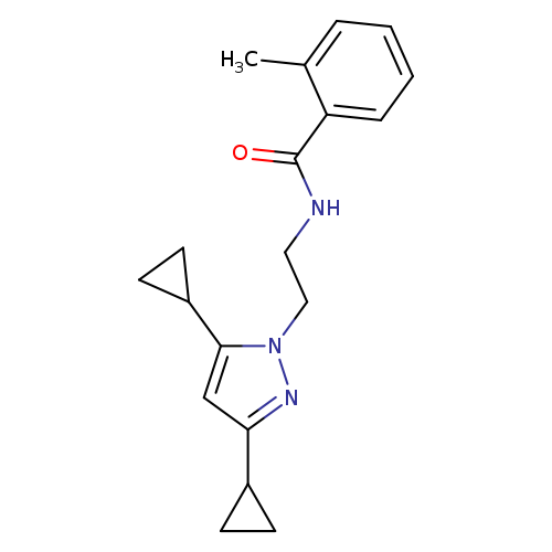 N-[2-(3,5-dicyclopropyl-1H-pyrazol-1-yl)ethyl]-2-methylbenzamide