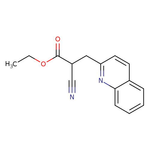 ethyl 2-cyano-3-(quinolin-2-yl)propanoate