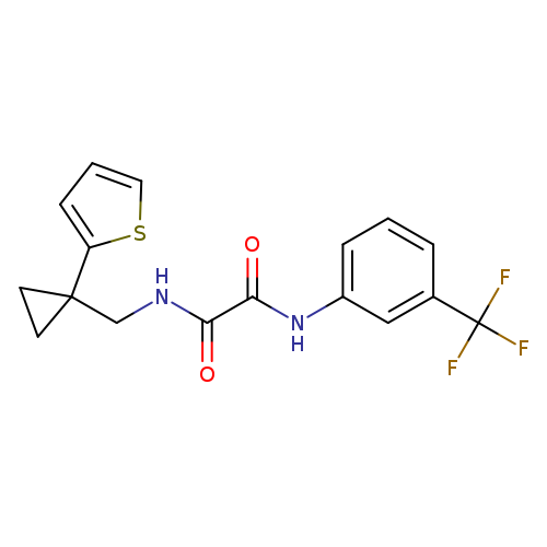 N-{[1-(thiophen-2-yl)cyclopropyl]methyl}-N'-[3-(trifluoromethyl)phenyl]ethanediamide