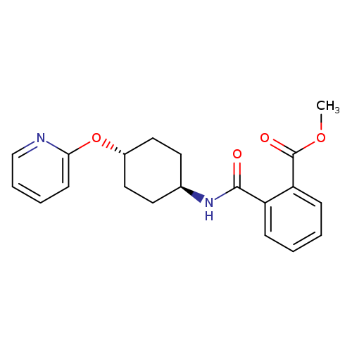 methyl 2-{[(1r,4r)-4-(pyridin-2-yloxy)cyclohexyl]carbamoyl}benzoate