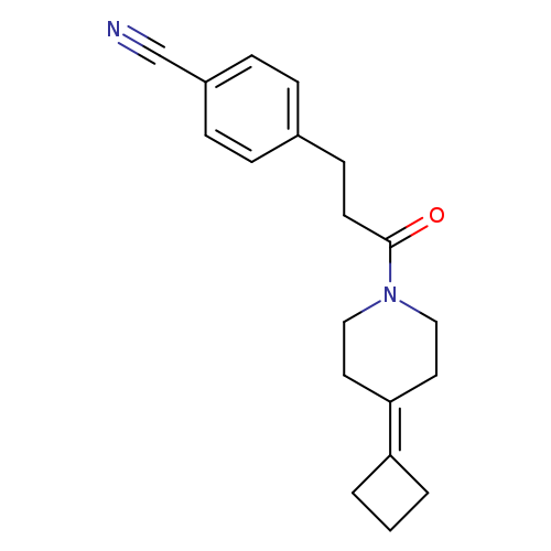 4-[3-(4-cyclobutylidenepiperidin-1-yl)-3-oxopropyl]benzonitrile