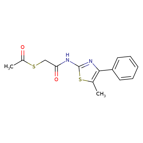 2-(acetylsulfanyl)-N-(5-methyl-4-phenyl-1,3-thiazol-2-yl)acetamide