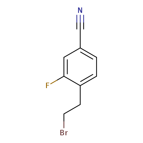 4-(2-bromoethyl)-3-fluorobenzonitrile