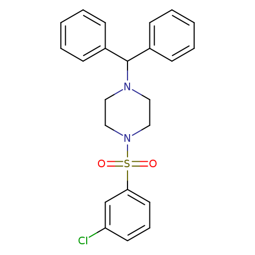 1-(3-chlorobenzenesulfonyl)-4-(diphenylmethyl)piperazine