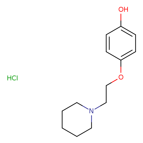 4-[2-(piperidin-1-yl)ethoxy]phenol hydrochloride