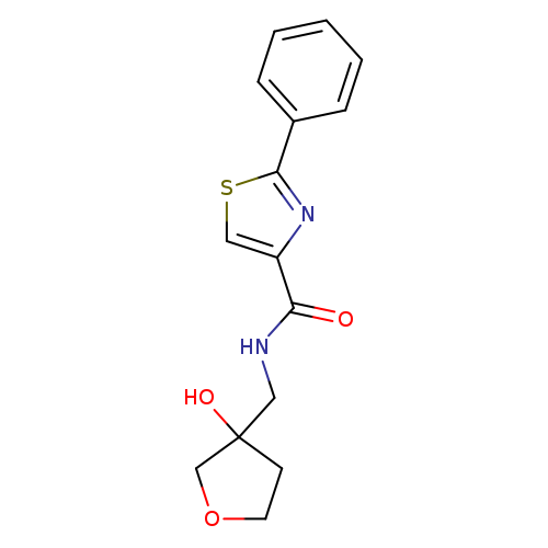 N-[(3-hydroxyoxolan-3-yl)methyl]-2-phenyl-1,3-thiazole-4-carboxamide