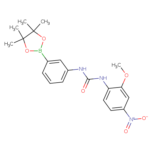 1-(2-Methoxy-4-nitrophenyl)-3-[3-(tetramethyl-1,3,2-dioxaborolan-2-yl)phenyl]urea