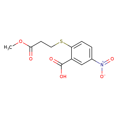 2-[(3-Methoxy-3-oxopropyl)sulfanyl]-5-nitrobenzoic acid