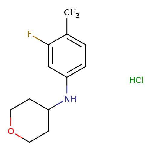 N-(3-fluoro-4-methylphenyl)oxan-4-amine hydrochloride