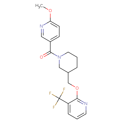 2-{[1-(6-methoxypyridine-3-carbonyl)piperidin-3-yl]methoxy}-3-(trifluoromethyl)pyridine
