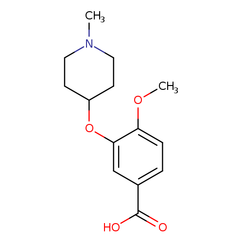 4-methoxy-3-[(1-methylpiperidin-4-yl)oxy]benzoic acid