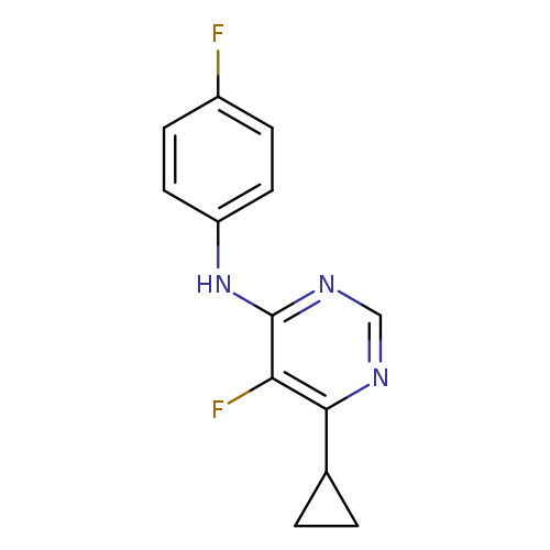 6-cyclopropyl-5-fluoro-N-(4-fluorophenyl)pyrimidin-4-amine