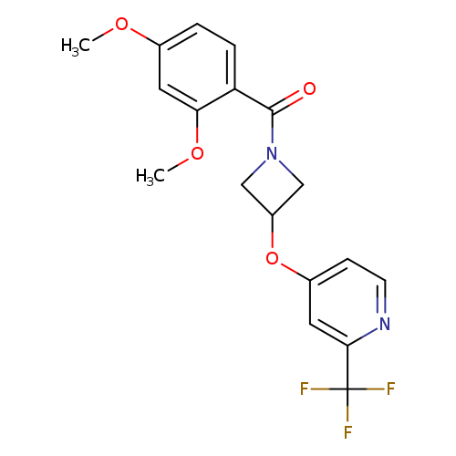4-{[1-(2,4-dimethoxybenzoyl)azetidin-3-yl]oxy}-2-(trifluoromethyl)pyridine