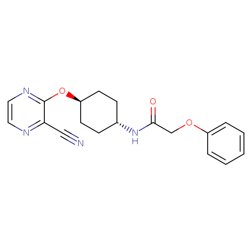 2-phenoxy-N-[(1r,4r)-4-[(3-cyanopyrazin-2-yl)oxy]cyclohexyl]acetamide