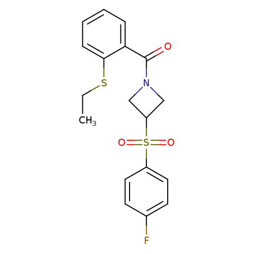 1-[2-(ethylsulfanyl)benzoyl]-3-(4-fluorobenzenesulfonyl)azetidine