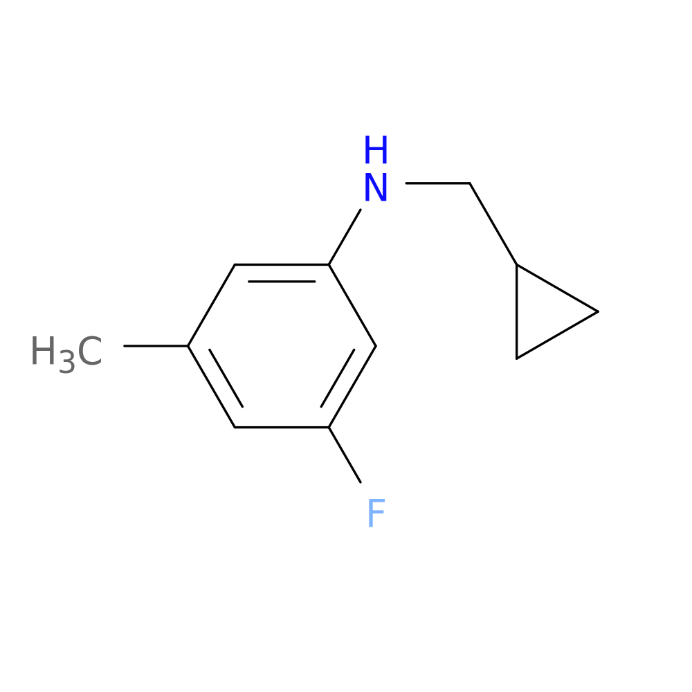 N-(cyclopropylmethyl)-3-fluoro-5-methylaniline