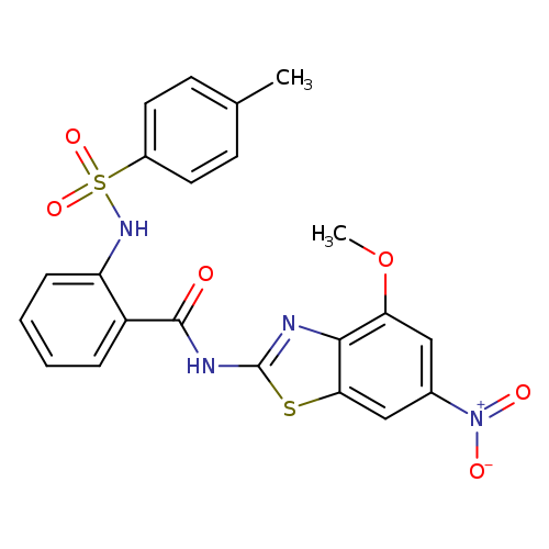 N-(4-methoxy-6-nitro-1,3-benzothiazol-2-yl)-2-(4-methylbenzenesulfonamido)benzamide