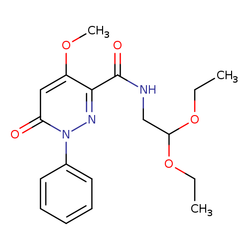 N-(2,2-diethoxyethyl)-4-methoxy-6-oxo-1-phenyl-1,6-dihydropyridazine-3-carboxamide
