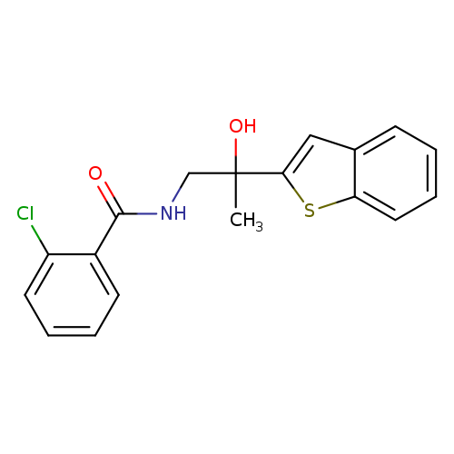 N-[2-(1-benzothiophen-2-yl)-2-hydroxypropyl]-2-chlorobenzamide