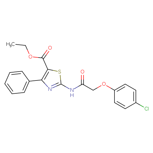 ethyl 2-[2-(4-chlorophenoxy)acetamido]-4-phenyl-1,3-thiazole-5-carboxylate
