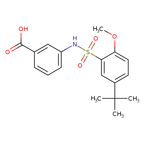 3-(5-tert-butyl-2-methoxybenzenesulfonamido)benzoic acid