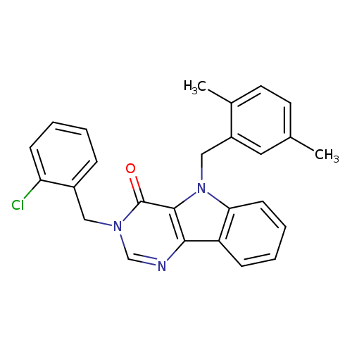 3-[(2-chlorophenyl)methyl]-5-[(2,5-dimethylphenyl)methyl]-3H,4H,5H-pyrimido[5,4-b]indol-4-one