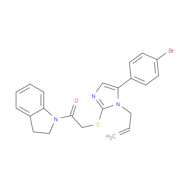 2-{[5-(4-bromophenyl)-1-(prop-2-en-1-yl)-1H-imidazol-2-yl]sulfanyl}-1-(2,3-dihydro-1H-indol-1-yl)ethan-1-one