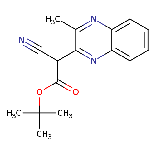 tert-butyl 2-cyano-2-(3-methylquinoxalin-2-yl)acetate
