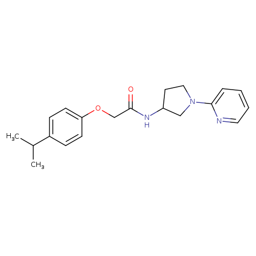 2-[4-(propan-2-yl)phenoxy]-N-[1-(pyridin-2-yl)pyrrolidin-3-yl]acetamide