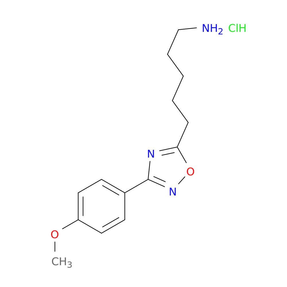 5-[3-(4-methoxyphenyl)-1,2,4-oxadiazol-5-yl]pentan-1-amine hydrochloride