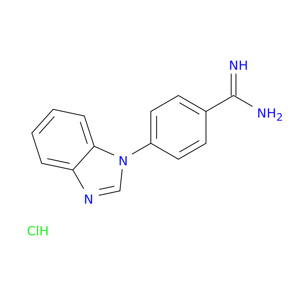 4-(1H-1,3-benzodiazol-1-yl)benzene-1-carboximidamide hydrochloride