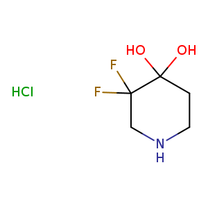 3,3-Difluoropiperidine-4,4-diol hydrochloride