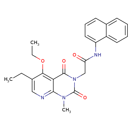 2-{5-ethoxy-6-ethyl-1-methyl-2,4-dioxo-1H,2H,3H,4H-pyrido[2,3-d]pyrimidin-3-yl}-N-(naphthalen-1-yl)acetamide