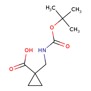 Cyclopropanecarboxylic acid, 1-[[[(1,1-dimethylethoxy)carbonyl]amino]methyl]-