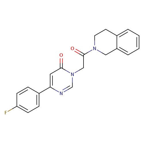 6-(4-fluorophenyl)-3-[2-oxo-2-(1,2,3,4-tetrahydroisoquinolin-2-yl)ethyl]-3,4-dihydropyrimidin-4-one