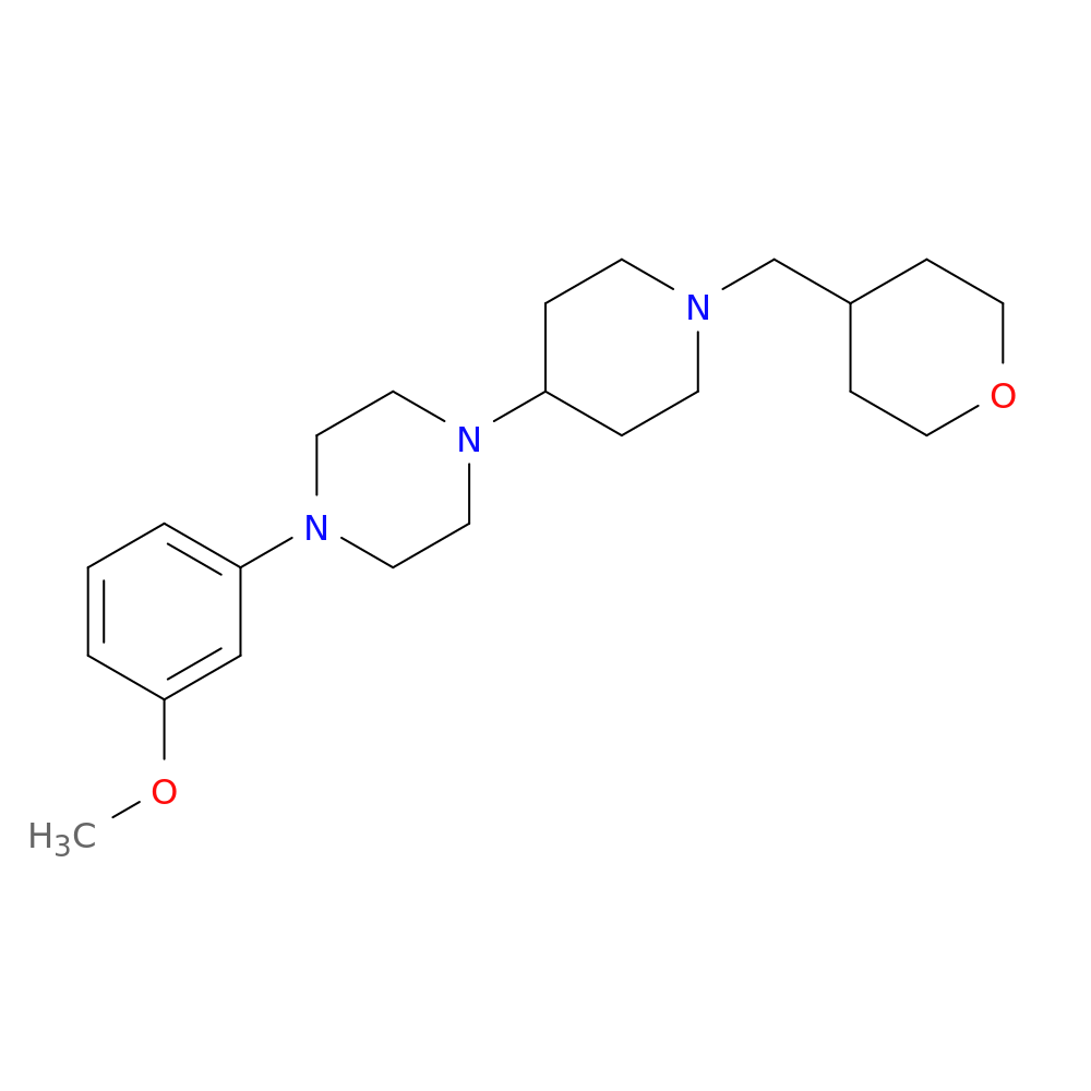 1-(3-methoxyphenyl)-4-{1-[(oxan-4-yl)methyl]piperidin-4-yl}piperazine