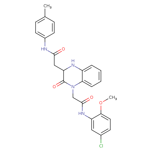 N-(5-chloro-2-methoxyphenyl)-2-(3-{[(4-methylphenyl)carbamoyl]methyl}-2-oxo-1,2,3,4-tetrahydroquinoxalin-1-yl)acetamide