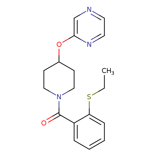 2-({1-[2-(ethylsulfanyl)benzoyl]piperidin-4-yl}oxy)pyrazine